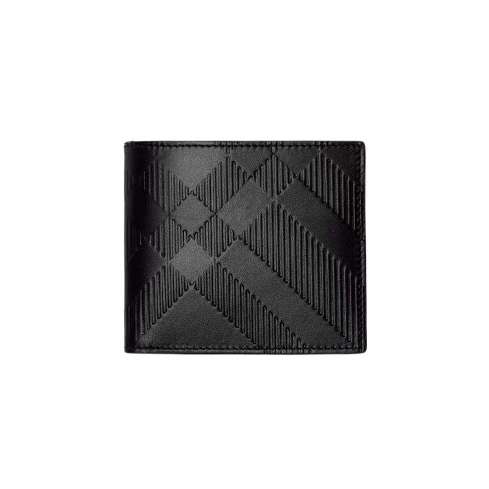 버버리 남성 엠보싱 체크 바이폴드 코인 지갑 8078355 | LOUVZE